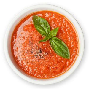 Cold gazpacho soup